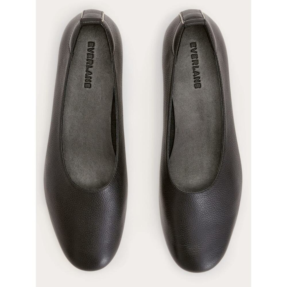 Everlane Day Glove Flat Black Leather Ballet Slip On Size 6.5 Sustainable Chic - Picture 9 of 10